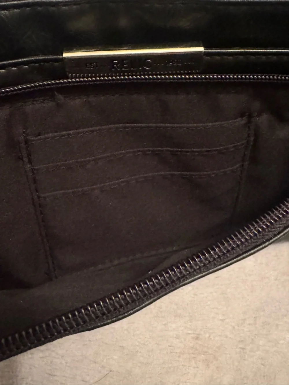 Relic Crossbody Bag Small Multi Zip Shoulder Purse Clutch‎ Detachable Strap